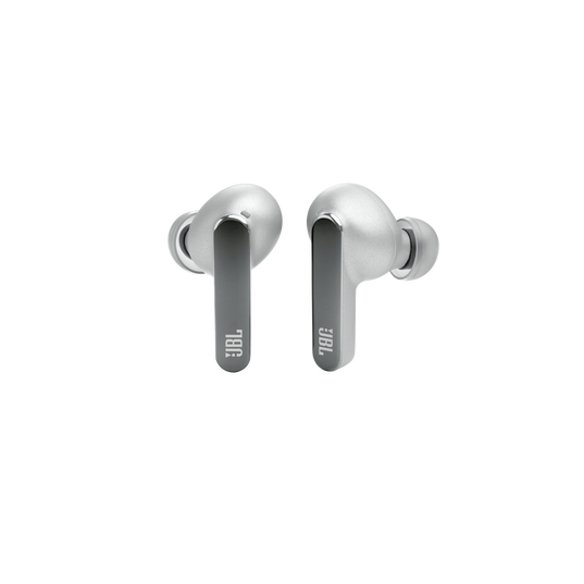 JBL Live Pro 2 TWS - Silver - True wireless Noise Cancelling earbuds - Front